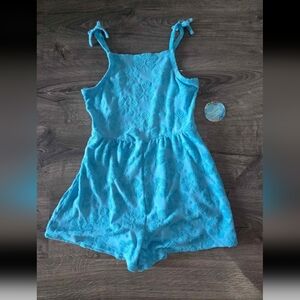 Girls terry romper swim cover up size 16 NWT